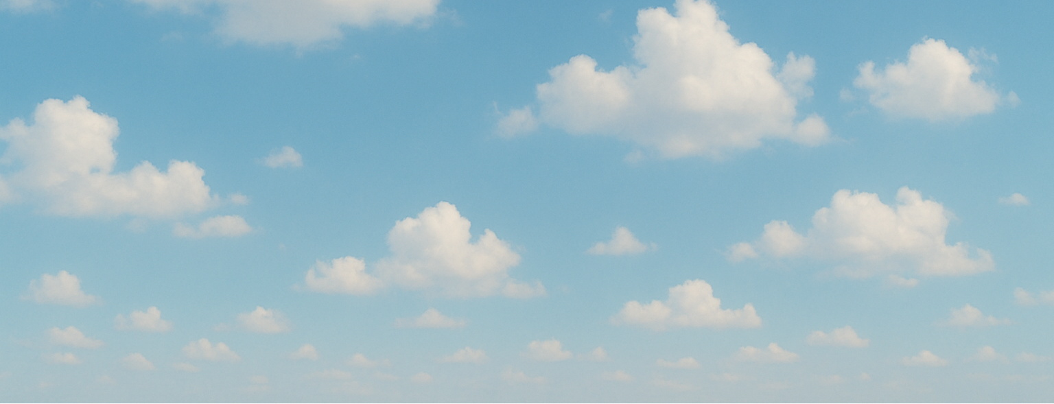 fundo azul com nuvens 